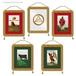 5 Grandes Estandartes del Arco Real. Magníficas ilustraciónes. Masonería