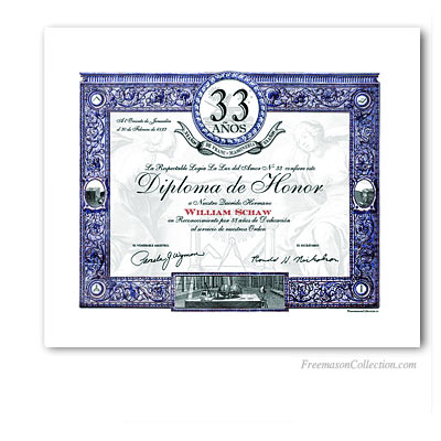 Diploma Aniversario / Jubileo 33 años