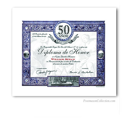 Diploma Aniversario / Jubileo 50 años