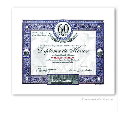 Diploma Aniversario / Jubileo 60 años