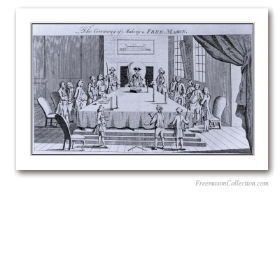 The Ceremony of Making a Free-Mason. Masonic Art