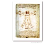 The Vitruvian Man. Leonardo da Vinci, circa 1490