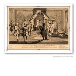 Assemblée des Francs-Masons pour la Réception d'un Maître. L'entrée, 1740