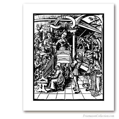 The 7 Liberal Arts : Music. Gregor Reisch, 1504. Masonic Art