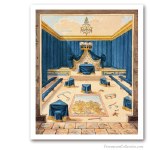 Prince of Libanus Lodge. Siglo XIX. Edición sobre Lienzo de Artista. Masonería