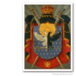 Knight Kadosh Symbolic Coat of Arms. Edición sobre Lienzo de Artista. Masonería