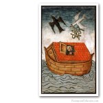 Noah Ark, circa 1460. Edición sobre Lienzo de Artista. Masonería