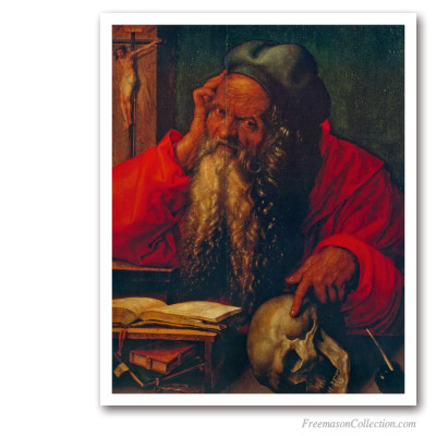 Saint Jerome. Albrecht Durer, 1521. Pinturas Masónicas