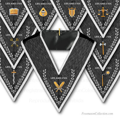'Collarines Officiales 30° Grado - Arreos y Regalia del Rito Escoc&eacute;s Antiguo y Aceptado -REAA-