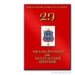 29°Chevalier de Saint André d'Ecosse. Rito Escoc&eacute;s Antiguo y Aceptado. Franc-maçonnerie
