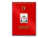 9° maître Elu des Neuf. Rito Escoc&eacute;s Antiguo y Aceptado. Franc-maçonnerie