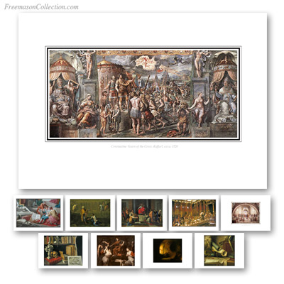  Arte Mas&oacute;nico. Serie 1. Tarjetas Postales Mas&oacute;nicas.