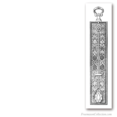 Junior Warden Jewel. Ideal for the decoration of your Lodge. Masonic Art