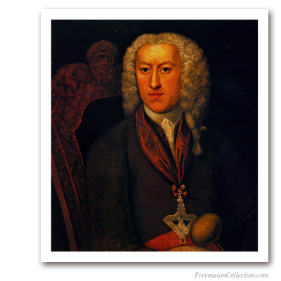 Steward with Hogarth's Jewel. Pinturas Masónicas