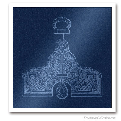 Senior Warden Jewel. Lodge Furniture. Ideal for the decoration of your Lodge. Pinturas Masónicas