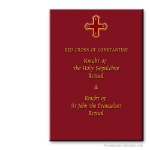 Knight Of The Holy Sepulchre + Knight Of St John The Evangelist Rituals. Red Cross Of Constantine. Ritual Mas&oacute;nico